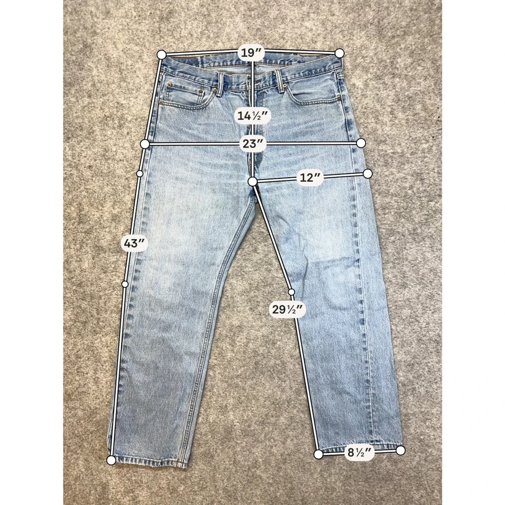 Lot of 5 Levi's 505 Straight Jeans Men's 38x30 Blue Denim Work Pants Bundle